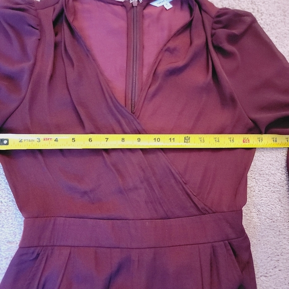 Naked Zebra Elegant Burgundy Jumpsuit S - Picture 12 of 16